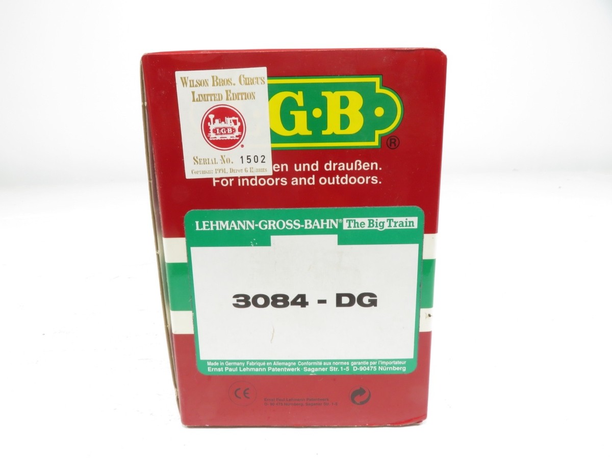 LGB 3084-DG Limited Edition Wilson Brothers Circus Ad Baggage Car