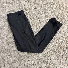 Child&rsquo;s Medium Grey Irideon Knee Patch Horseback Riding Tights Breeches