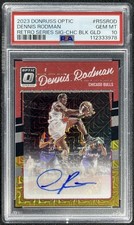 2023 Optic Dennis Rodman Retro Series Signatures Black Gold /8 PSA 10🔥🔥🔥