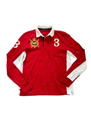 Ralph Lauren Sport Mens Rugby Shirt Polo Challenge Cup Size Large (see Measuring