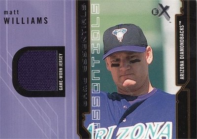 Matt Williams relic jersey patch baseball card 2002 Fleer Game Essentials #MW