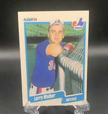 Fleer 1990 Larry Walker #363 Montreal Expos MLB Vintage Baseball Card