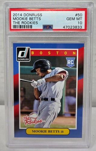2014 The Rookies MOOKIE BETTS RC ROOKIE CARD PSA 10 GEM MINT