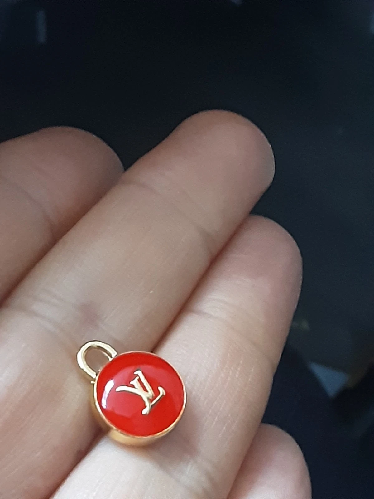 LOUIS VUITTON（LV） Louis Vuitton logo ciondolo cerniera pull rosso