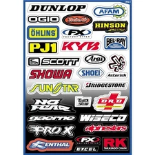 Factory Effex Sponsor Kit A Sticker Kit -  - 10-68000