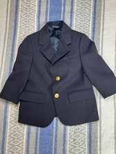 Polo Ralph Lauren Toddler Boys Blazer 2T Navy Wool Gold Buttons