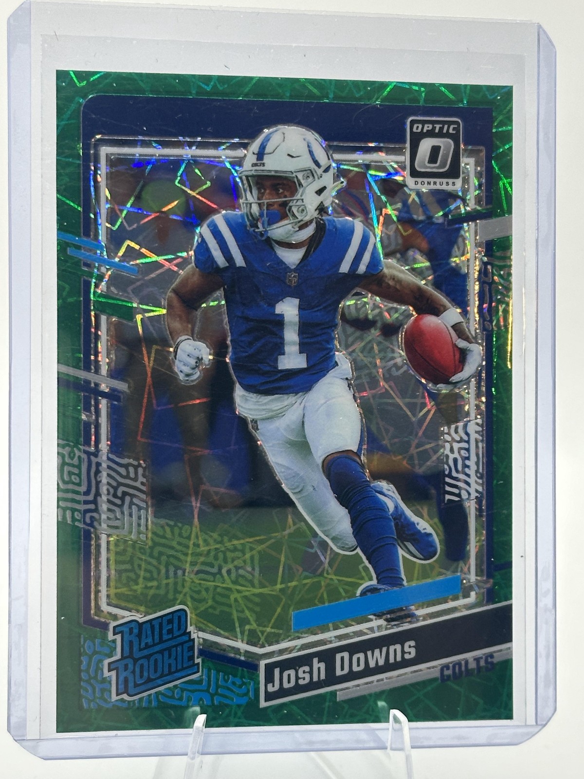 2023 Donruss Optic #248 Josh Downs Teal Velocity