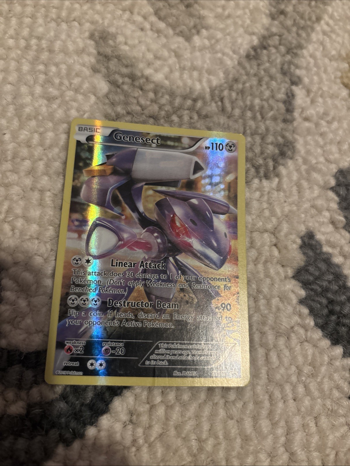 Genesect XY119 Full Art Holo Black Star Promo Pokémon Trading Card - NM