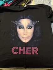 Cher Black Graphic T-Shirt Band Music Artist Tee Top