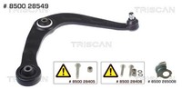 Querlenker Dreieckslenker Triscan 8500 28549 FüR Peugeot 206 2A SW 2E Van CC 2D