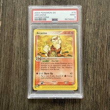 PSA 9 MINT 2003 Pokémon Rare 15/100 Arcanine Sandstorm EX free shipping on eBay