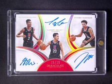 2018-19 Immaculate Shai Gilgeous-Alexander/Landry Shamet/Jerome Rookie Auto /25