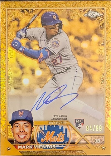 2023 Topps Gilded Collection Gold Etch Auto /99 | Mark Vientos Rookie (RC) Mets