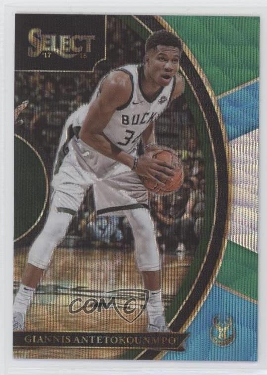 2017-18 Panini Select Concourse Tri-Color Prizm Giannis Antetokounmpo #3 k5j