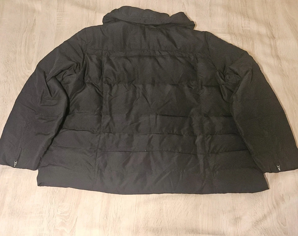 Abrigo acolchado Style & Co talla grande 24 W relleno de plumón negro Foto 4 de 4