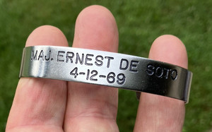 Vietnam MIA POW Bracelet AF F4D Phantom II Commander MAJ ERNEST DE SOTO  (CA)