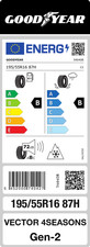 Goodyear Vector 4Seasons Gen-2 195/55 R16 87H M+S Ganzjahresreifen