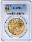 1916-S $20 Gold St. Gaudens MS65 PCGS