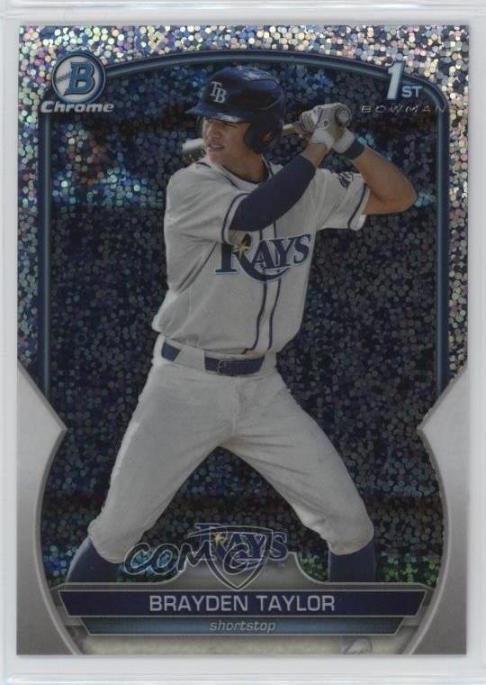 2023 Bowman Draft Chrome Sparkle Refractor Brayden Taylor #BDC-60 uk2