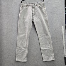 VINTAGE Levi's 501 93 Men Jeans 33X32 Gray Denim Straight Leg Button 30"