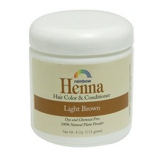 Rainbow Research, Henna Hair Colour And Conditioner Light Brown, 4 Oz