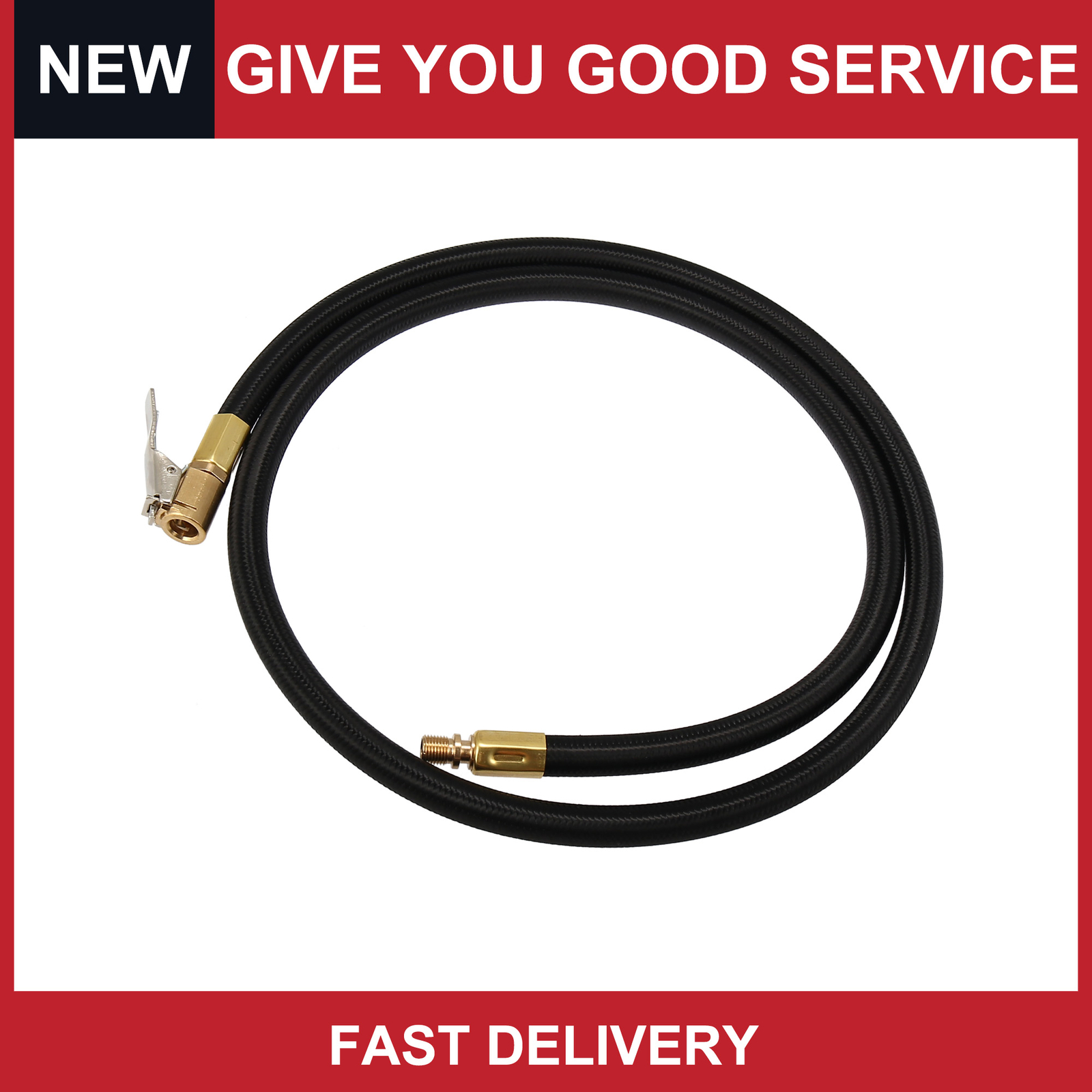 Universal 100cm 39" Tire Valve Connect Pipe Air Chuck Extension Hose