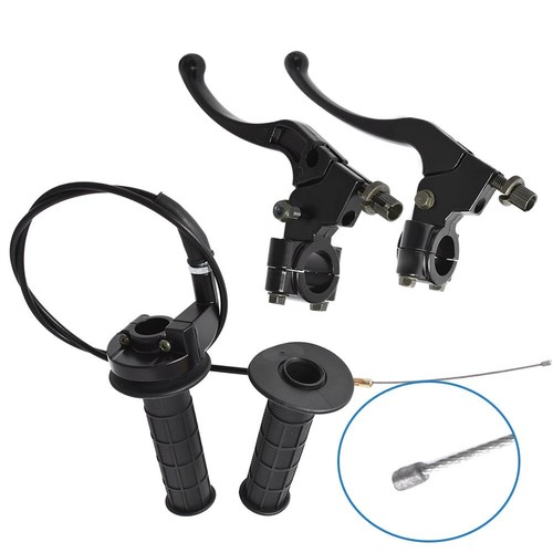 For Honda Baja Doodlebug 7/8" Handlebar GripThrottle Cable Clutch Brake Lever - Picture 3 of 9