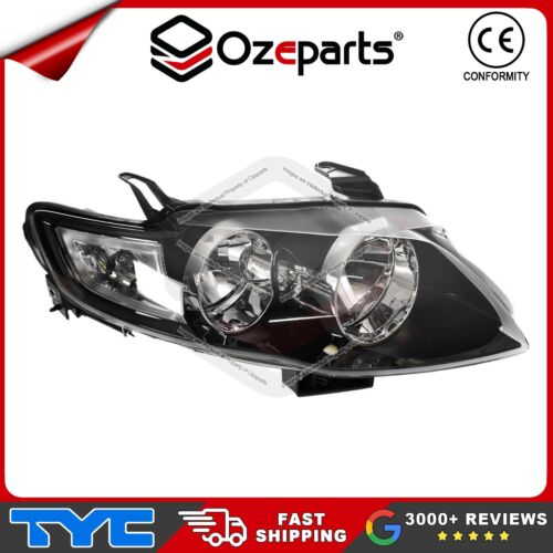 TYC Pair LH+RH Head Light Lamp (Black) For Ford Falcon FG XT G6 G6E 2008-2014 - Picture 5 of 6