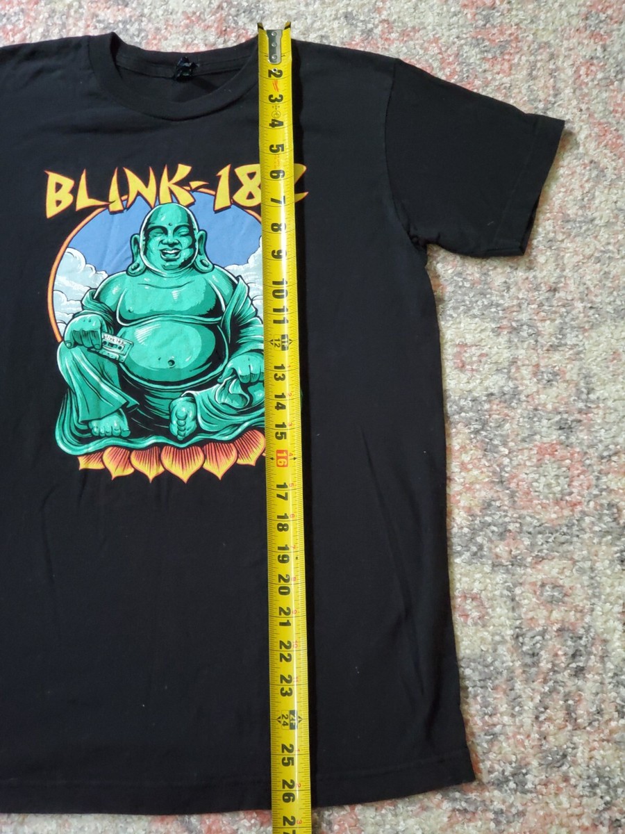 Blink-182 Band Black T Shirt-Buddha Album-Rock Music 90s Size