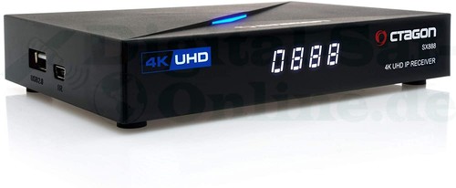 Octagon SX888 4K UHD IP H.265 Hevc Iptv Set-Top Boîte + 300 Mbits Wifi Clé - Bild 3 von 7