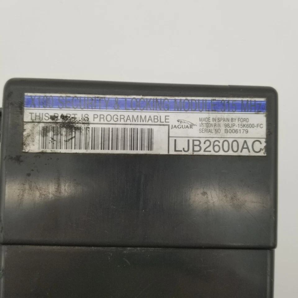 1997 1998 1999 Jaguar XK8 XKR Security Locking Module Unit Computer LJB2600 OEM Foto 3 de 4