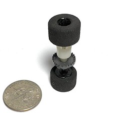 TYCO Slot Car 440 Magnum 440-X2 FOAM TIRE REAR END Wheel  Crown Gear Tune Up