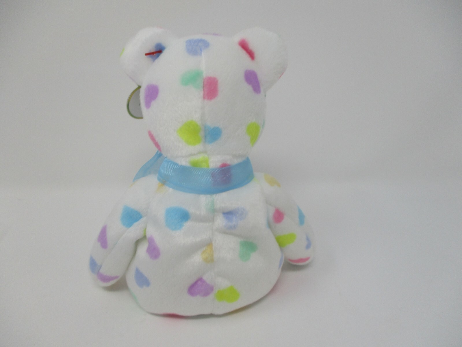 Ty Beanie Baby Kissme Bear With Tag 9" Tall Year 2001 Plush Valentine's