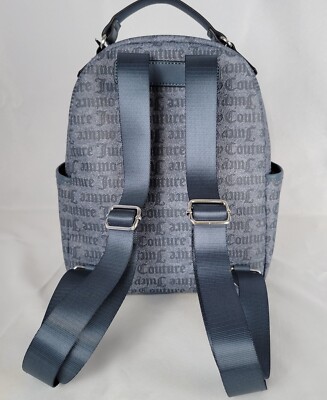 Juicy Couture Blue/Navy Eastside Westside Logo Backpack Large Size Juicy Couture DENIM Eastside Westside Backpack NWT! | eBay main image 3