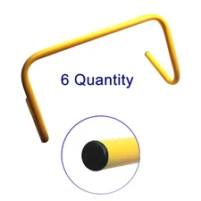 9" INCH TOP NOTCH HURDLES (SET OF 6) MINI SPEED AGILITY HURDLES SPORTS FOOTBALL