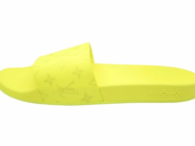 Louis Vuitton Waterfront Line Rubber Mule Flat Sandals Monogram