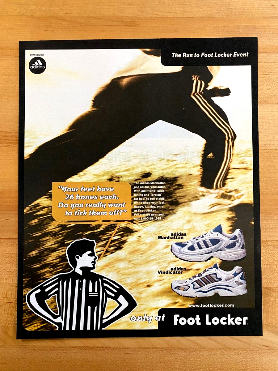 1999 Vintage Print Ad Adidas Manhattan Vindicator Foot locker 10 