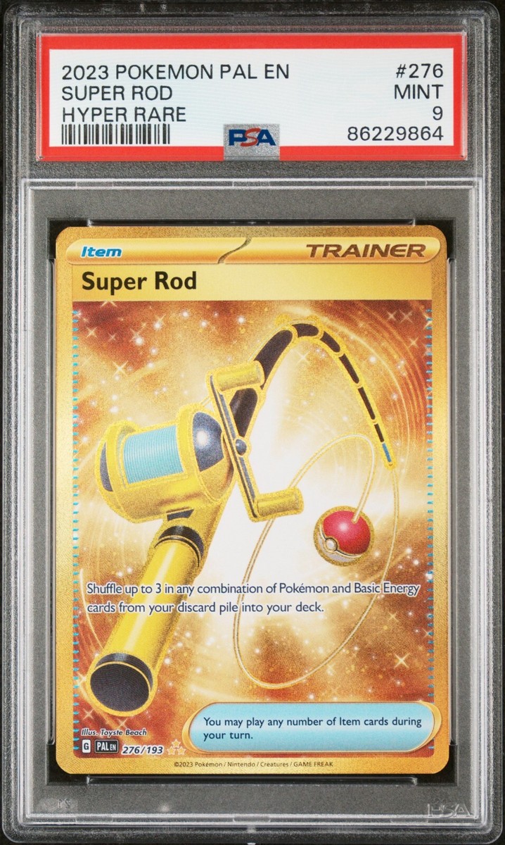 PSA 9 MINT - POKEMON S&V PALDEA EVOLVED - SUPER ROD 276/193 HYPER