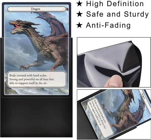 200 Soft Baseball Card Sleeves - Matte Red-Orange for Sports & Trading Cards - Picture 4 of 12