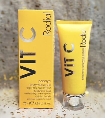 RODIAL~VIT C~Papaya Enzyme Scrub~Brighten & Renew~70ml/2.36 fl oz~Full Size~NIB~