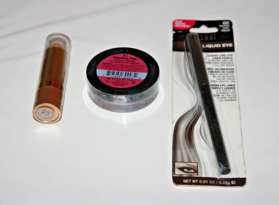 Milani Powder Eyeshadow #03 + Liquid Eye #02 & Concealer Stick #01 Lot Of 3 New - Image 2 of 2