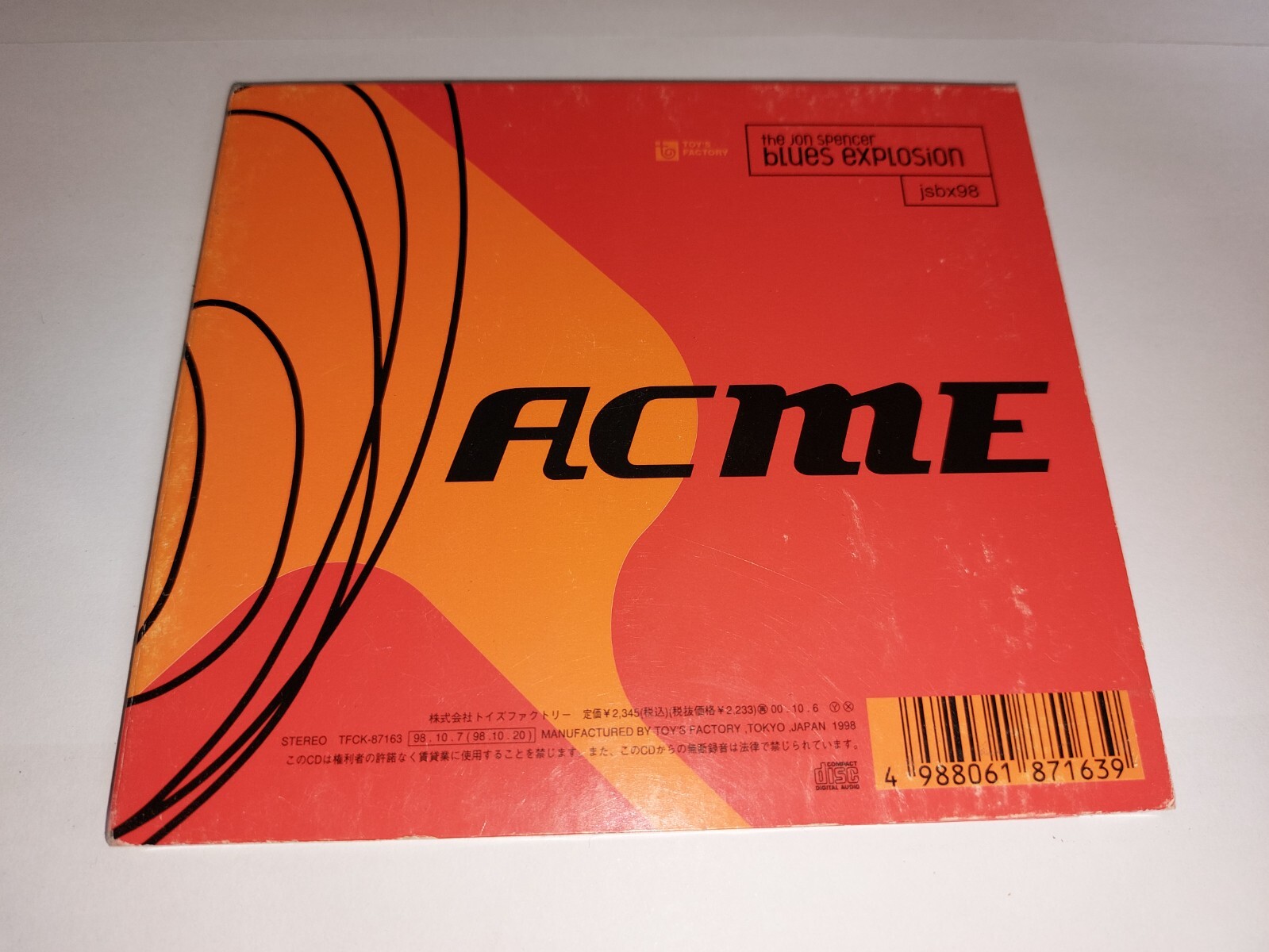 THE JON SPENCER BLUES EXPLOSION * ACME * JAPAN DIGIPAK CD ALBUM 1988 EXCELLENT