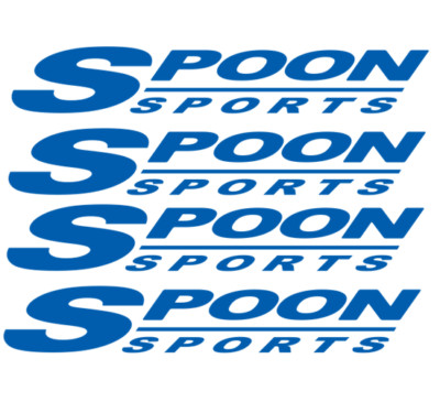 Spoon Slipstream x4 Spoon Sports wheel rims sticker Slipstream Rota restoration decal ...
