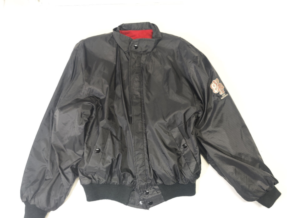 ジャケット・アウター [Vintage] 80s 2way Nylon Bomber jacket 80s Vintage Chinese Souvenir Jacket Size XL Vtg Black Bomber