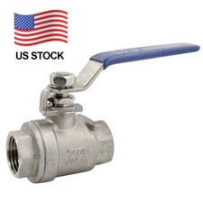 1/2" 1/2 inch SS Ball Valve NPT Female Threaded Full Port Stainless Steel 316