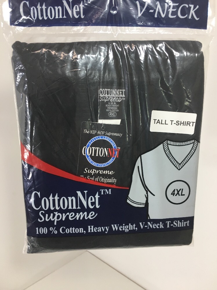 COTTON NET SUPREME T SHIRT TEE BLACK 