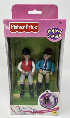 NEW! Fisher Price Loving Family Dollhouse ENGLISH STYLE HORSE RIDERS Haley Jacob
