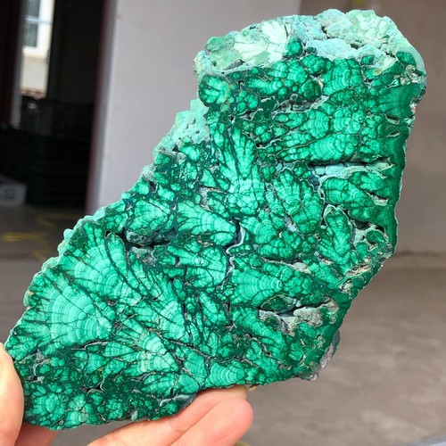 579g Natural Shiny Green Bright Malachite Fibre Crystal Mineral specimen Q440 - Picture 12 of 19