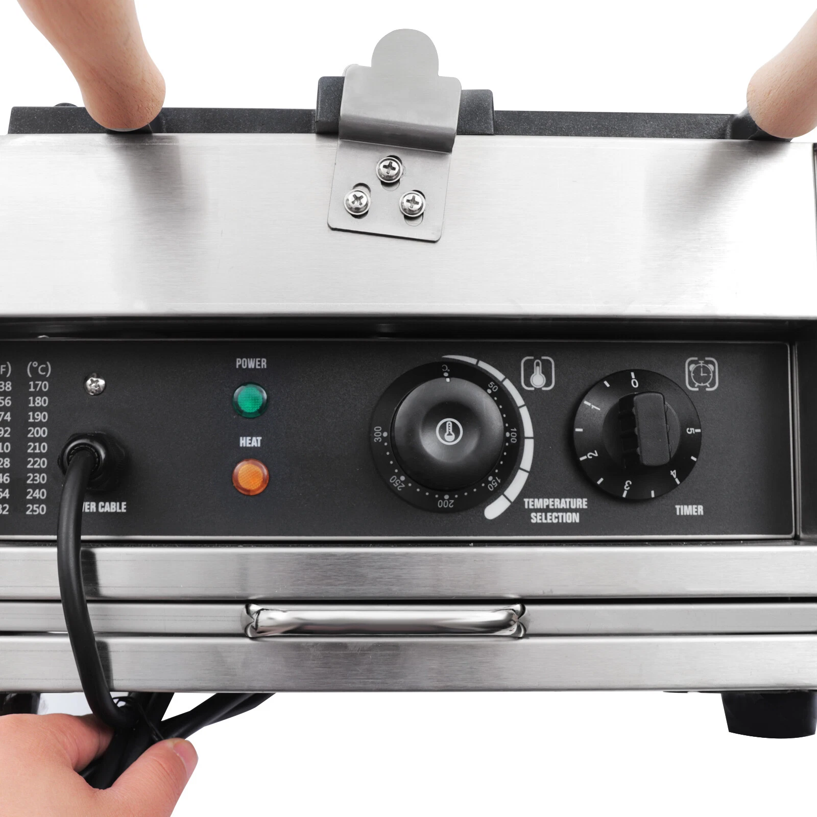 1400W 3 Waffles Electric Waffle Maker Commercial Honeycomb Shape Waffle Maker