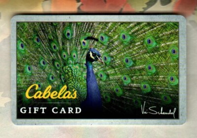CABELA'S Peacock ( 2014 ) Gift Card ( $0 )